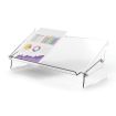 Fellowes Clarity Soporte y Atril de Documentos - Espacio Interior para Complementos - Formatos de Papel A4, A3 - Hasta 6kg - Color Transportes