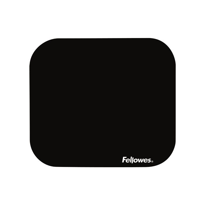 Fellowes Alfombrilla Premium - Base de Goma Antideslizante - Superficie de Poliester - 23.2x19.9cm - Color Negro