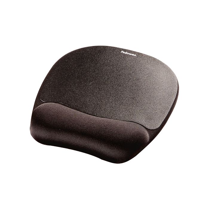 Fellowes Alfombrilla con Reposamuñecas Espuma Memory Foam - Confort Excepcional - Color Negro