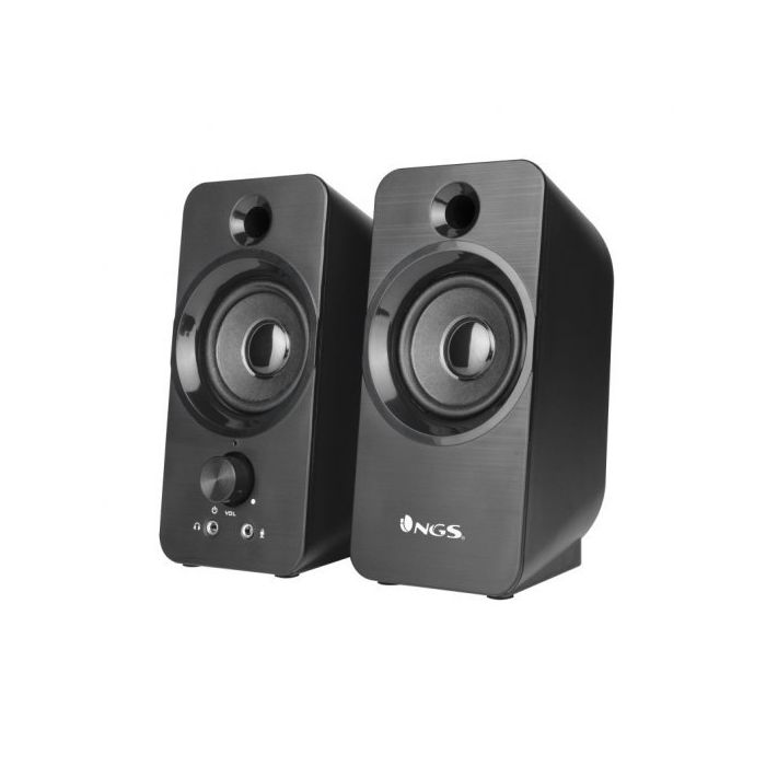 NGS Altavoces Multimedia USB 2.0 12W - Conexion Jack 3.5mm - Controles en Altavoz