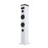 NGS Sky Charm Torre de Sonido Bluetooth 50W - Mando a Distancia - Pantalla LED - USB, Radio FM, Aux In y Entrada Optica TV - Carcasa de Madera - Color Blanco