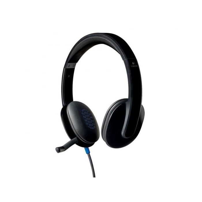 Logitech H540 Auriculares con Microfono USB - Microfono Plegable - Diadema Ajustable - Almohadillas Acolchadas - Controles en Auricular - Cable de 1.80m - Color Negro