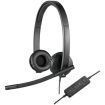Logitech H570E Auriculares con Microfono USB - Microfono Plegable - Diadema Ajustable - Almohadillas Acolchadas - Controles en Cable - Color Negro