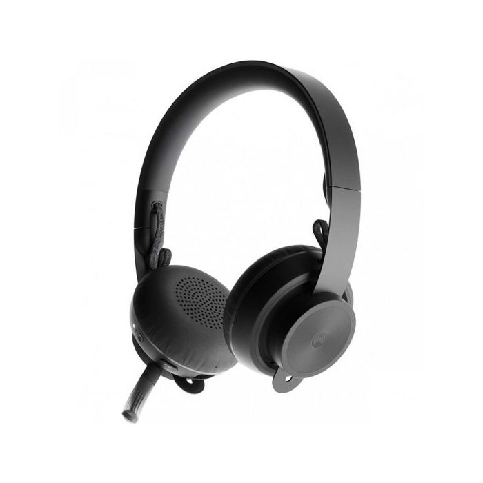 Logitech Zone Wireless MS Teams Auriculares Bluetooth con Microfono - Autonomia hasta 16h - Diadema Ajustable - Almohadillas Acolchadas - Controles en Auricular - Plegables - Color Negro