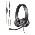NGS MSX 11 Pro Auriculares con Microfono Flexible - Diadema Ajustable - Almohadillas Acolchadas - Control en Cable - Cable de 1.80m