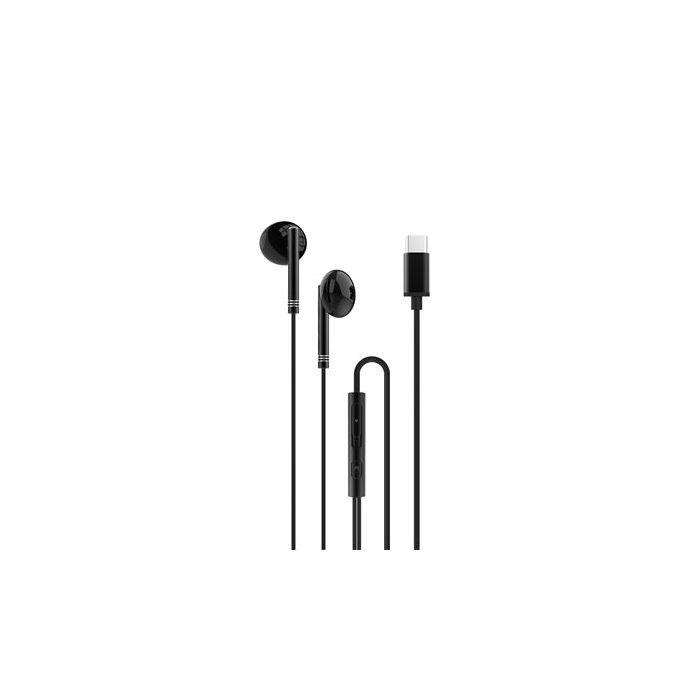 XO EP29 Auriculares Tipo C - Fuertes Graves - Cable 1.2m - Color Negro