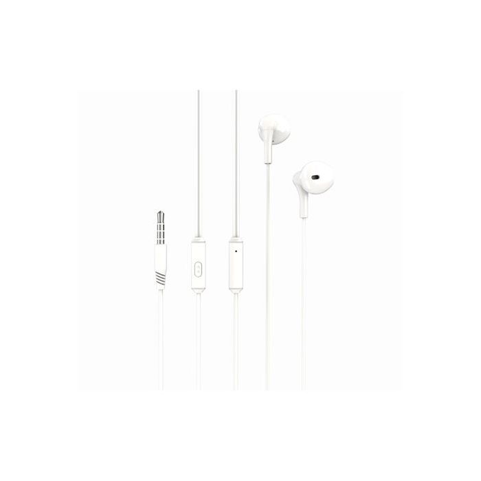 XO EP39 Music Auricular con Microfono - Cable 1.2m - Boton de Control - Color Blanco