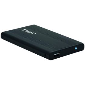 Tooq Carcasa Externa HDD/SDD 2.5" hasta 9,5mm SATA USB 2.0 - Color Negro
