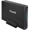 Tooq Carcasa Externa HDD 3.5" SATA/IDE USB 2.0 con Soporte - Color Negro