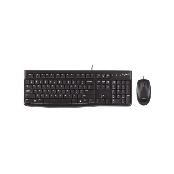 Logitech MK120 Pack USB Teclado + Raton 1000dpi 3 Botones - Uso Ambidiestro - Portugues