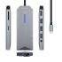 Aisens Dock 9 en 1 Hub USB-C 3.0 con 3x USB-A 3.0, 1x HDMI 1x RJ45, 1x PD 100W, 1x Audio 3.5mm, 1x Lector SD, 1x Lector MicroSD - Carcasa de Aluminio - Cable de 0.15m