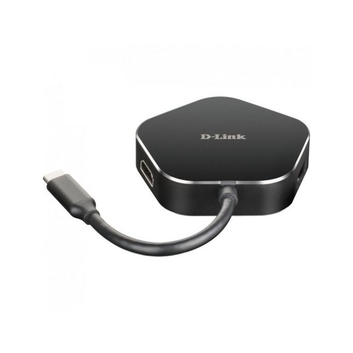 D-Link Hub USB-C a HDMI, USB-C, 2x USB 3.0