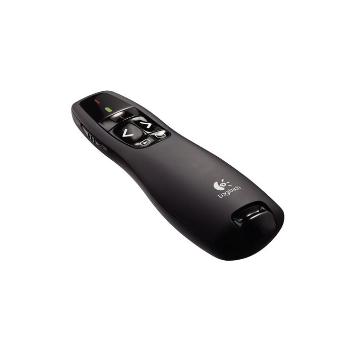 Logitech R400 Presentador Laser Inalambrico - Radio de Accion 15m - Color Negro