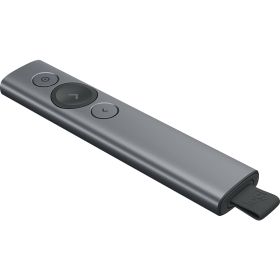 Logitech Spotlight Presentador Inalambrico - Radio de Accion 30m - Vibracion - Color Acero