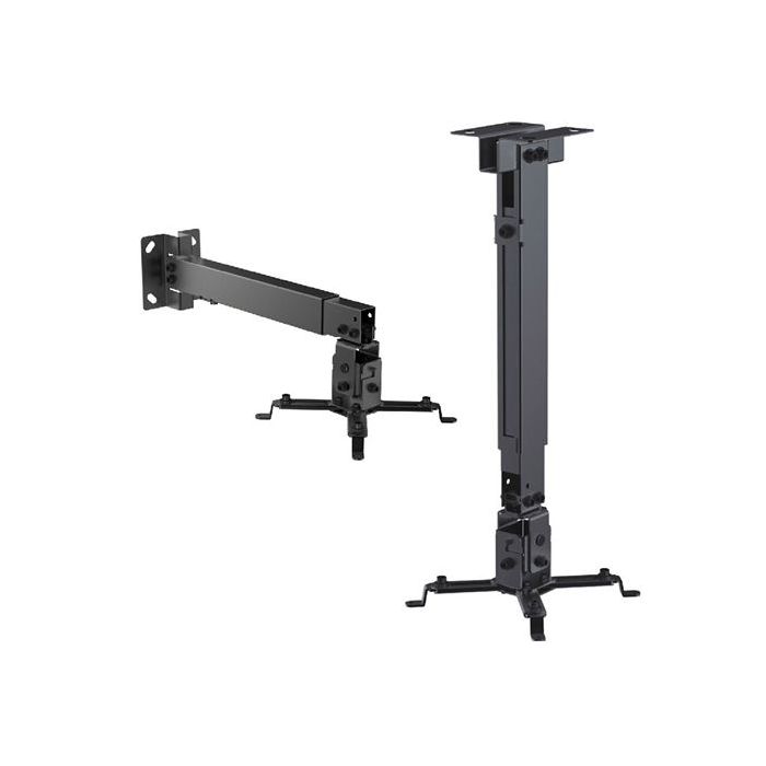 Cromad Soporte de Techo/Pared para Proyector - Extensible e Inclinable - Peso Max. 20kg