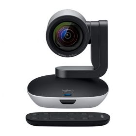 Logitech PTZ Pro 2 Full HD 1080p USB - Funcion Panoramica, Inclinacion y Zoom 10x - Campo de Vision 90º - Mando a Distancia - Cable de 3m - Color Negro