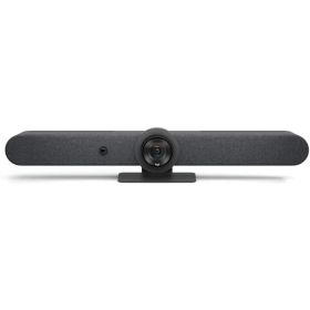 Logitech Rally Bar Sistema de Videoconferencias Ultra HD 4K PTZ WiFi - Todo en Uno - Campo Visual 90º - USB-A, USB-C, HDMI, RJ45 - Mando a Distancia - Color Negro