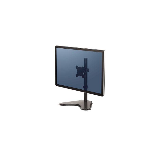 Fellowes Professional Series Peana para Monitor individual - Gestion de Cables Integrada - Hasta 32" y 8 kg - Color Negro