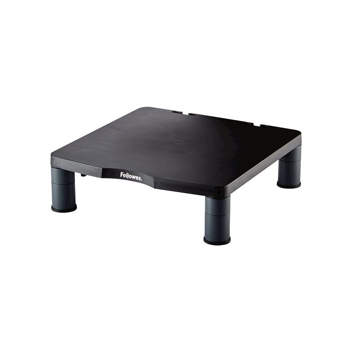 Fellowes Soporte Elevador Estandar para Monitor - Ajuste de Altura - Patas Antideslizantes - Peso Max 27kg - Color Grafito