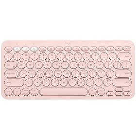 Logitech K380 Teclado Inalambrico Bluetooth - Hasta 3 Dispositivos Simultaneamente - Color Rosa