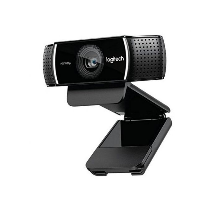 Logitech C922 Pro Stream Webcam Full HD 1080p USB - Microfonos Integrados - Tripode de Mesa - Cable de 1.50m - Color Negro