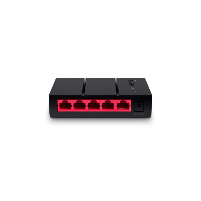 Mercusys Switch 5 Puertos Gigabit RJ45 10/100/1000Mbps - Diseño Compacto - Plug & Play - Tecnologia Verde