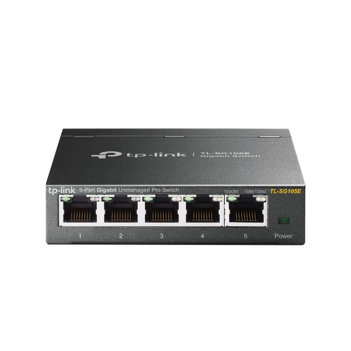TP-Link Switch Easy Smart de 5 puertos Gigabit - Plug & Play - Carcasa Metalica - Reduce el Consumo de Energia