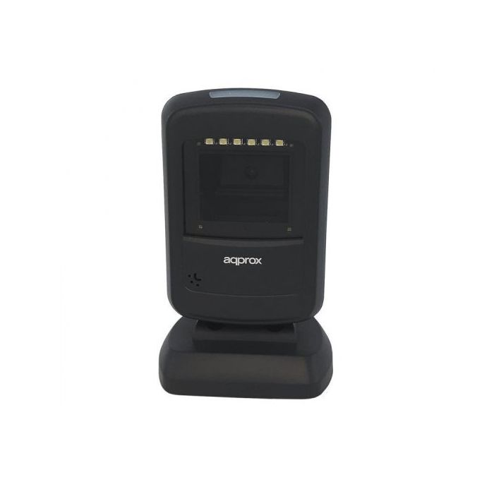 Approx Lector de Codigos de Barras Sobremesa - Indicador LED y Beeper - Disparo Manual y Automatico