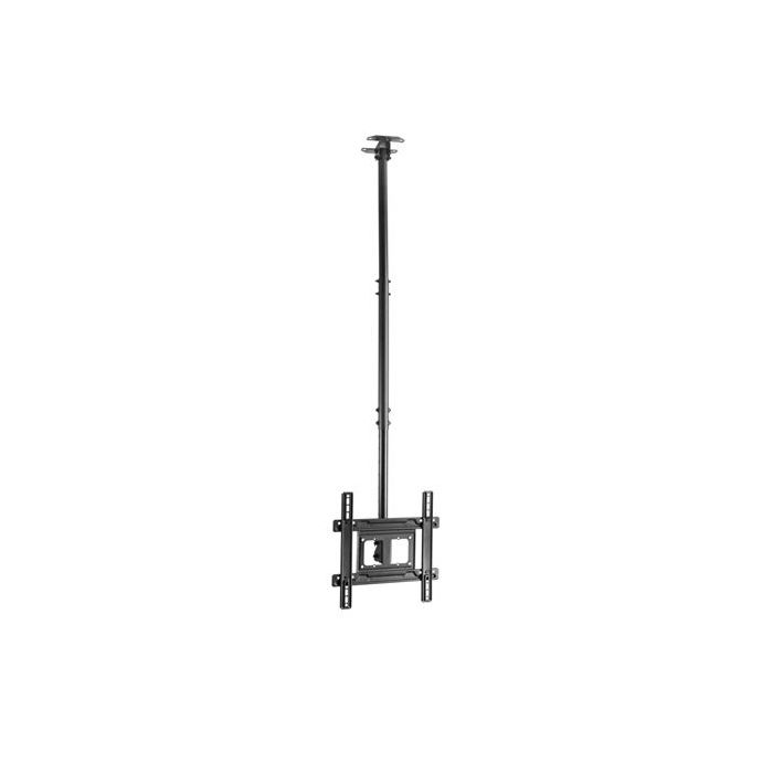 Cromad Soporte de Techo para TV de 32"-70" - Inclinable y Giratorio - Gestion de Cables - Peso Max 50kg - VESA 400x400mm