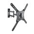 Tooq Soporte de Pared con Brazo Articulado para TV de 23"-55" - Giratorio e Inclinable - Gestion de Cables - Peso Max 30kg - VESA 400x400mm - Color Negro
