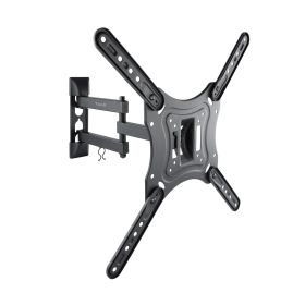 Tooq Soporte de Pared con Brazo Articulado para TV de 23"-55" - Giratorio e Inclinable - Gestion de Cables - Peso Max 30kg - VESA 400x400mm - Color Negro