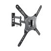 Tooq Soporte de Pared con Brazo Articulado para TV de 23"-55" - Giratorio e Inclinable - Gestion de Cables - Peso Max 30kg - VESA 400x400mm - Color Negro