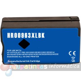 HP 963XL Negro Cartucho de Tinta Pigmentada Genérico - Reemplaza 3JA30AE/3JA26AE