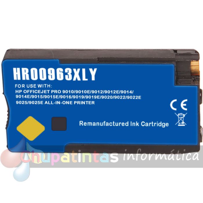 HP 963XL Amarillo Cartucho de Tinta Genérico - Reemplaza 3JA29AE/3JA25AE