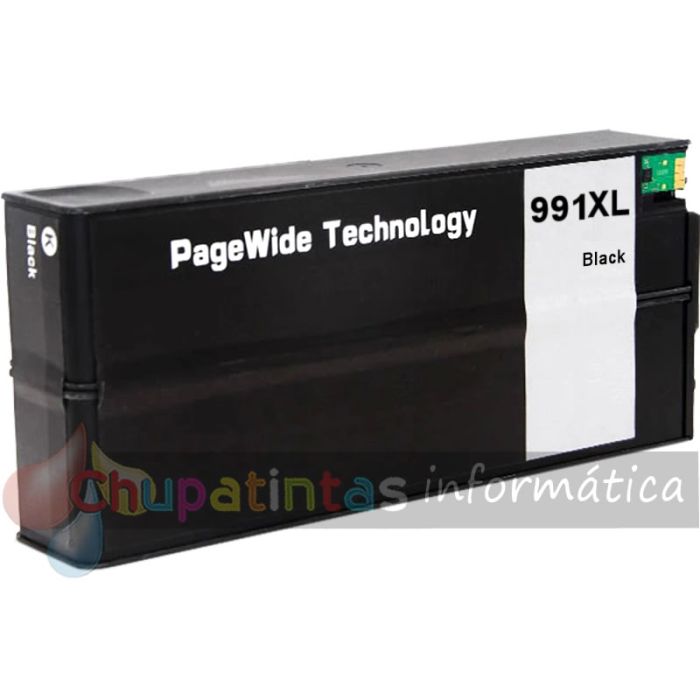 HP 991X/991A Negro Cartucho de Tinta Pigmentada Genérico - Reemplaza M0K02AE/M0J86AE