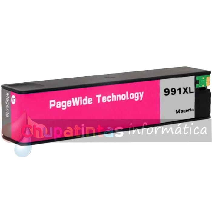 HP 991X/991A Magenta Cartucho de Tinta Pigmentada Genérico - Reemplaza M0J94AE/M0J78AE