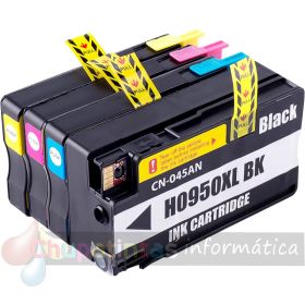 HP 950XL + HP 951XL Pack de 4 Cartuchos de Tinta Genéricos-1