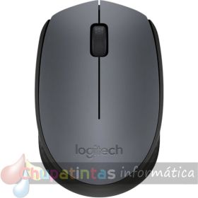 Logitech M170 Ratón Inalámbrico 1000dpi - 3 Botones - Uso Ambidiestro - Color Gris/Negro-1