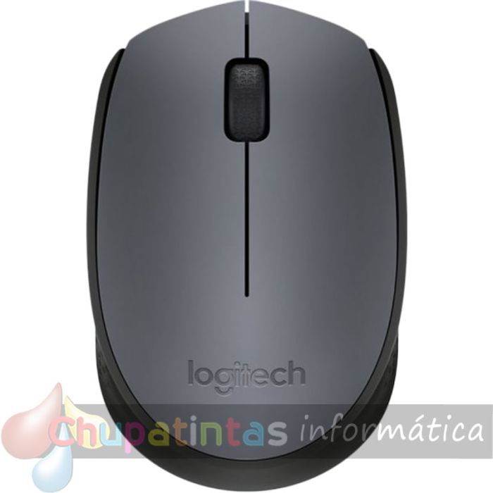 Logitech M170 Ratón Inalámbrico 1000dpi - 3 Botones - Uso Ambidiestro - Color Gris/Negro-1