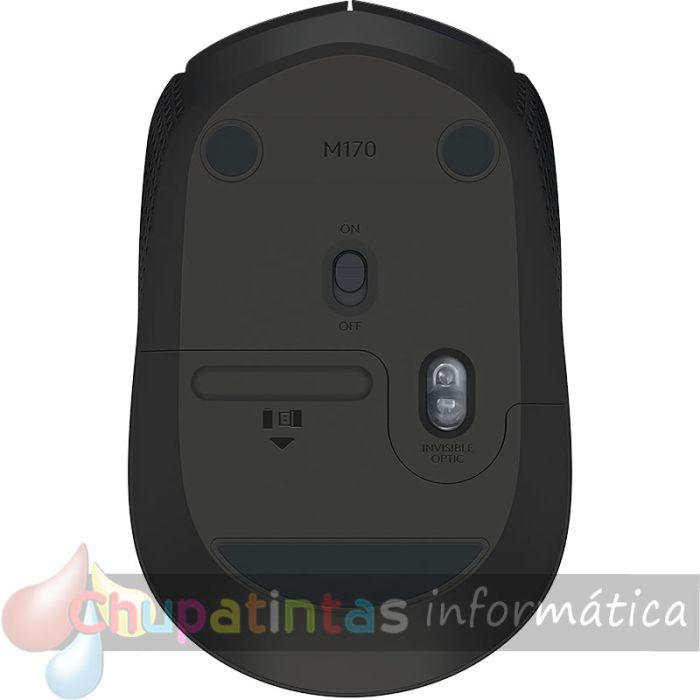 Logitech M170 Ratón Inalámbrico 1000dpi - 3 Botones - Uso Ambidiestro - Color Gris/Negro-4