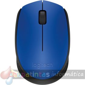Logitech M171 Ratón Inalámbrico 1000dpi - 3 Botones - Uso Ambidiestro - Color Azul-1
