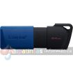 Kingston DataTraveler Exodia M Memoria USB 64GB - USB 3.2 Gen 1 - Capuchon Movil - Enganche para Llavero - Color Negro/Azul (Pendrive)