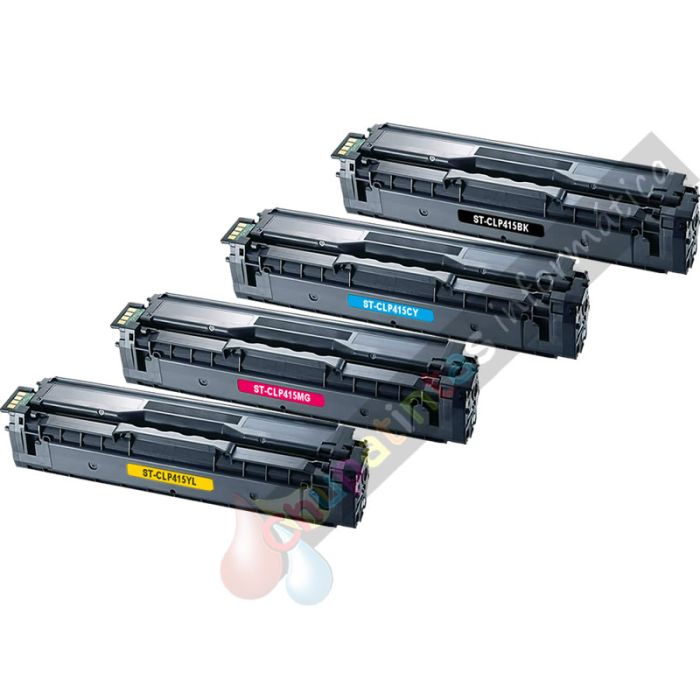 Samsung CLP415/CLX4195 Pack de 4 Cartuchos de Tóner Genéricos