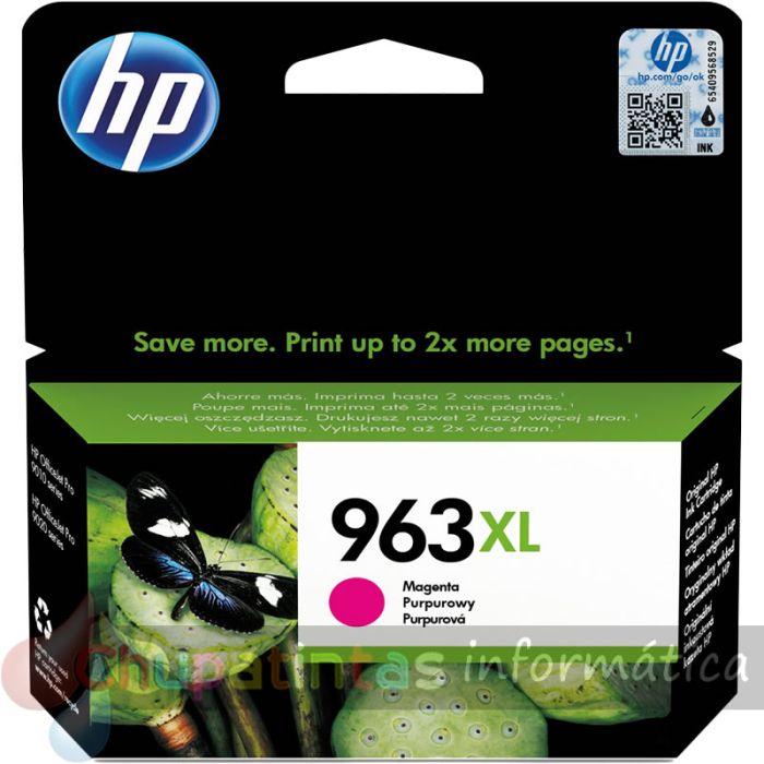 HP 963XL Magenta Cartucho de Tinta Original - 3JA28AE