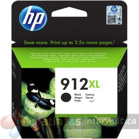 HP 912XL Negro Cartucho de Tinta Original - 3YL84AE