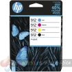 HP 912 Pack de 4 Cartuchos de Tinta Originales - 6ZC74AE