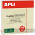 Apli Classic Bloc de 100 Notas Adhesivas 75 x 75 mm - Color Amarillo-1