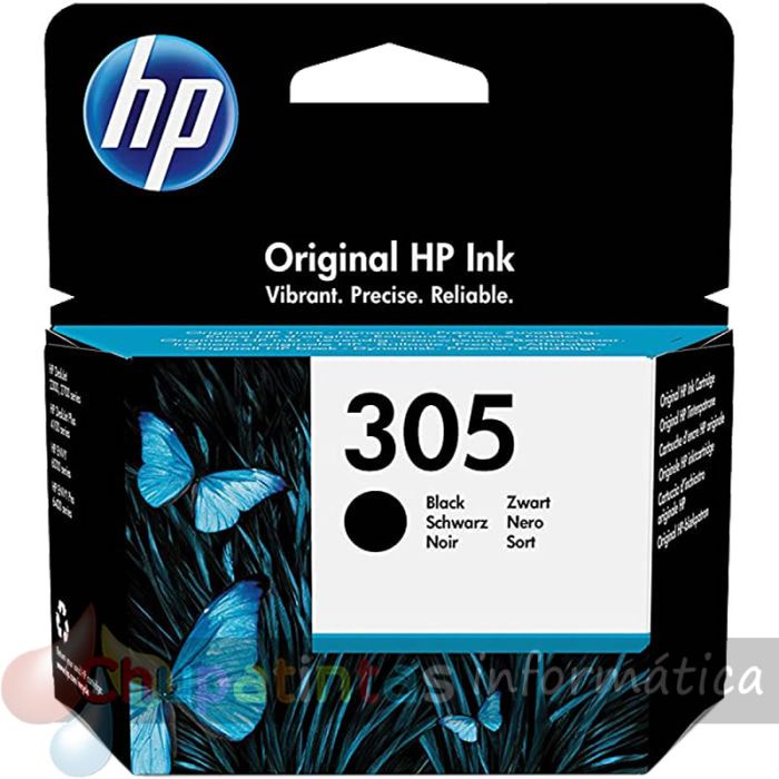 HP 305 Negro Cartucho de Tinta Original - 3YM61AE