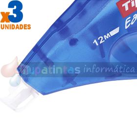 Tipp-Ex Easy Correct 2+1 Pack de 3 Cintas Correctoras 4.2mm x 12m - Resistente - Escritura Instantánea-3