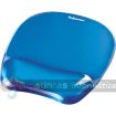 Fellowes Crystal Alfombrilla con Reposamuñecas de Gel - Resistente a las Manchas - 20x23cm - Color Azul